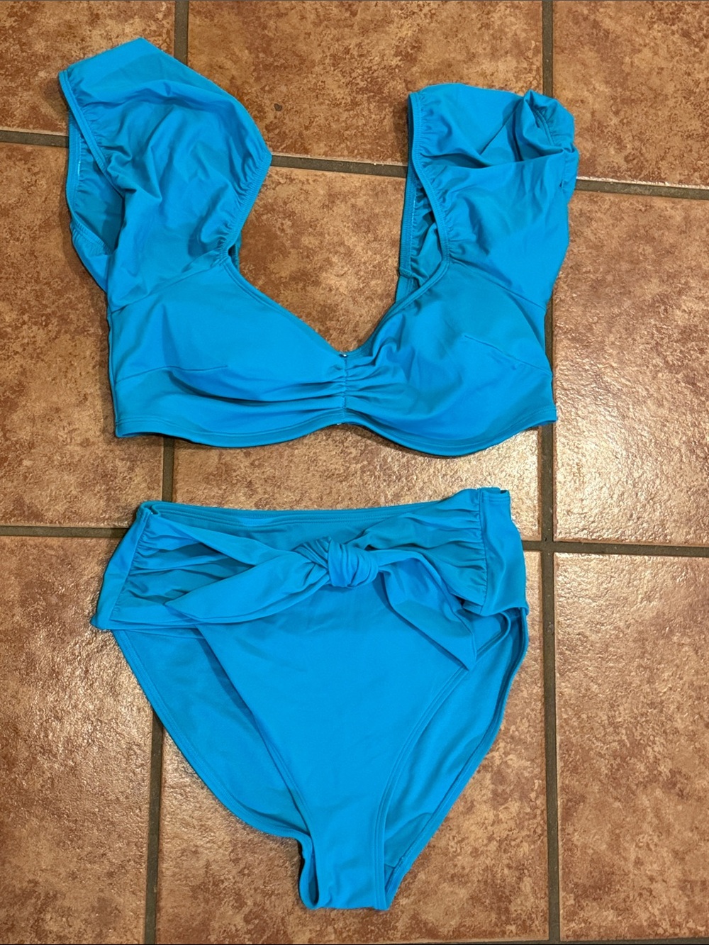 Adore Me Turquoise Swim Bikini Bottoms